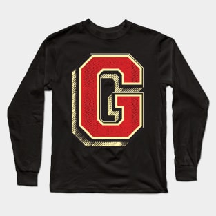 Gorgeous Letter G ✪ Vintage Retro Type attractive Gift Idea For your loved ones Long Sleeve T-Shirt